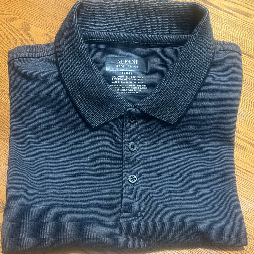 Alfani regular fit size L dark gray